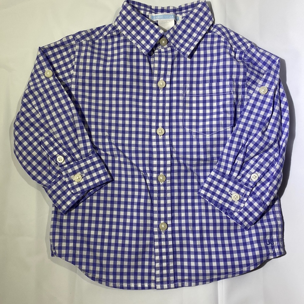 Blue & White Long Sleeve Shirt